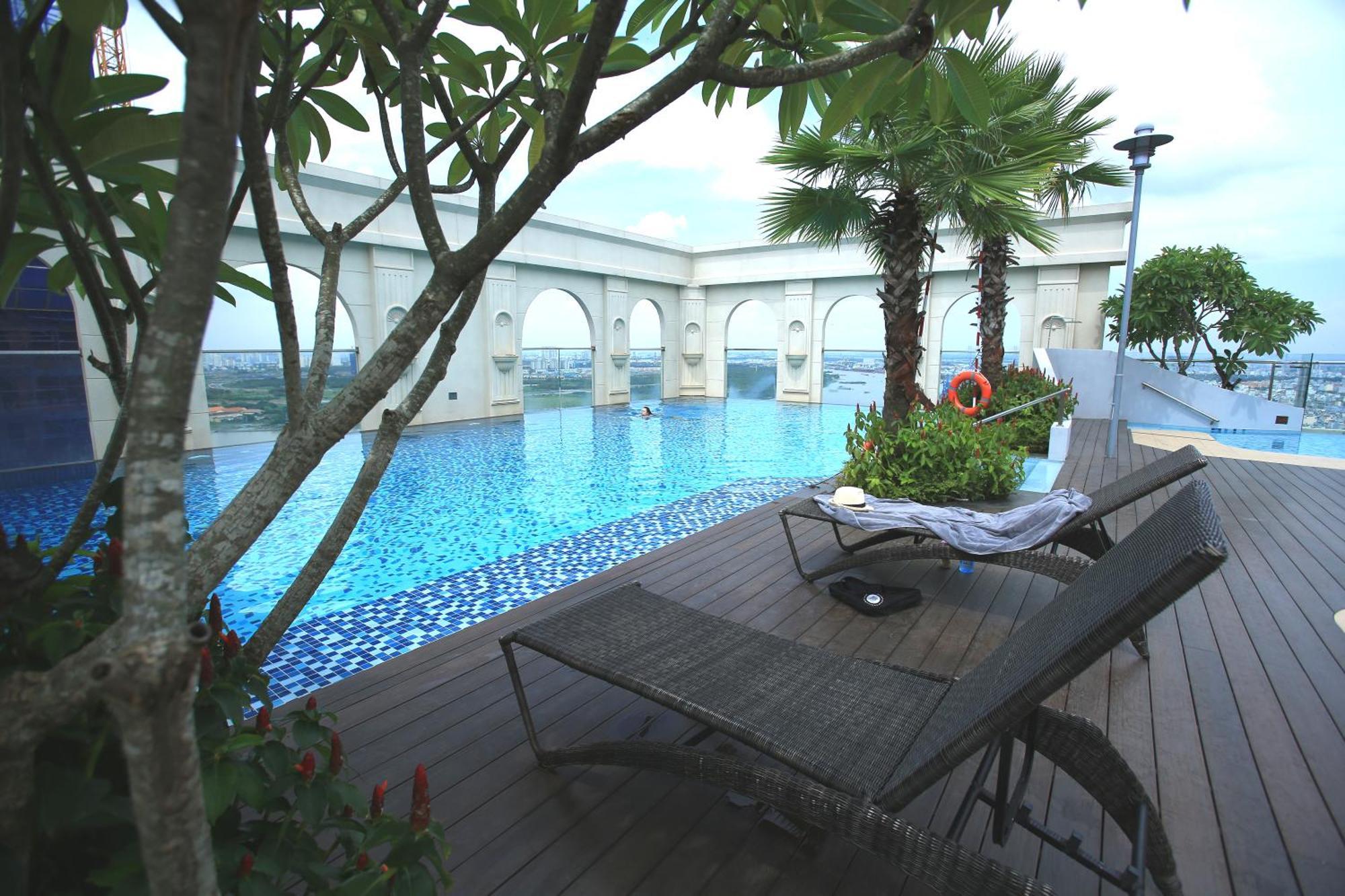 Linda Apartment-Icon56-District4-3Mins To Center Dtrc1- Infinity Pool- Awesome Rooftop Ho-Chi-Minh-Stadt Exterior foto